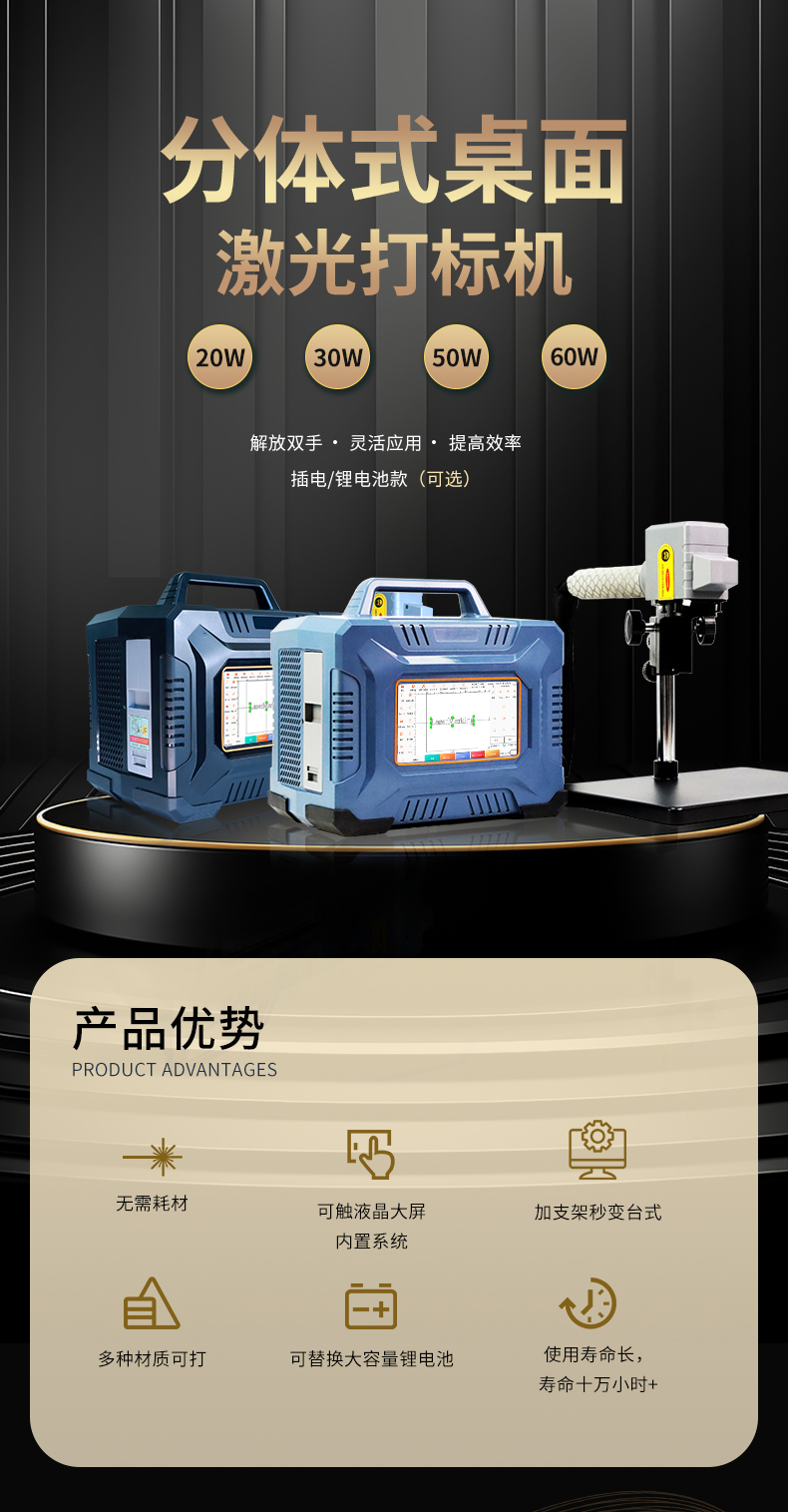 手持桌麵兩(liang) 用激光打標機  第1張